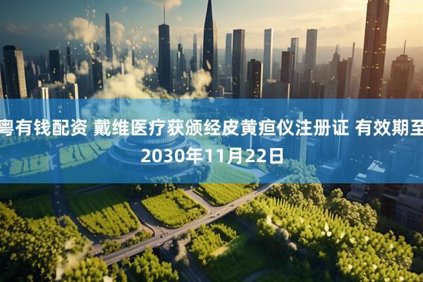 粤有钱配资 戴维医疗获颁经皮黄疸仪注册证 有效期至2030年11月22日
